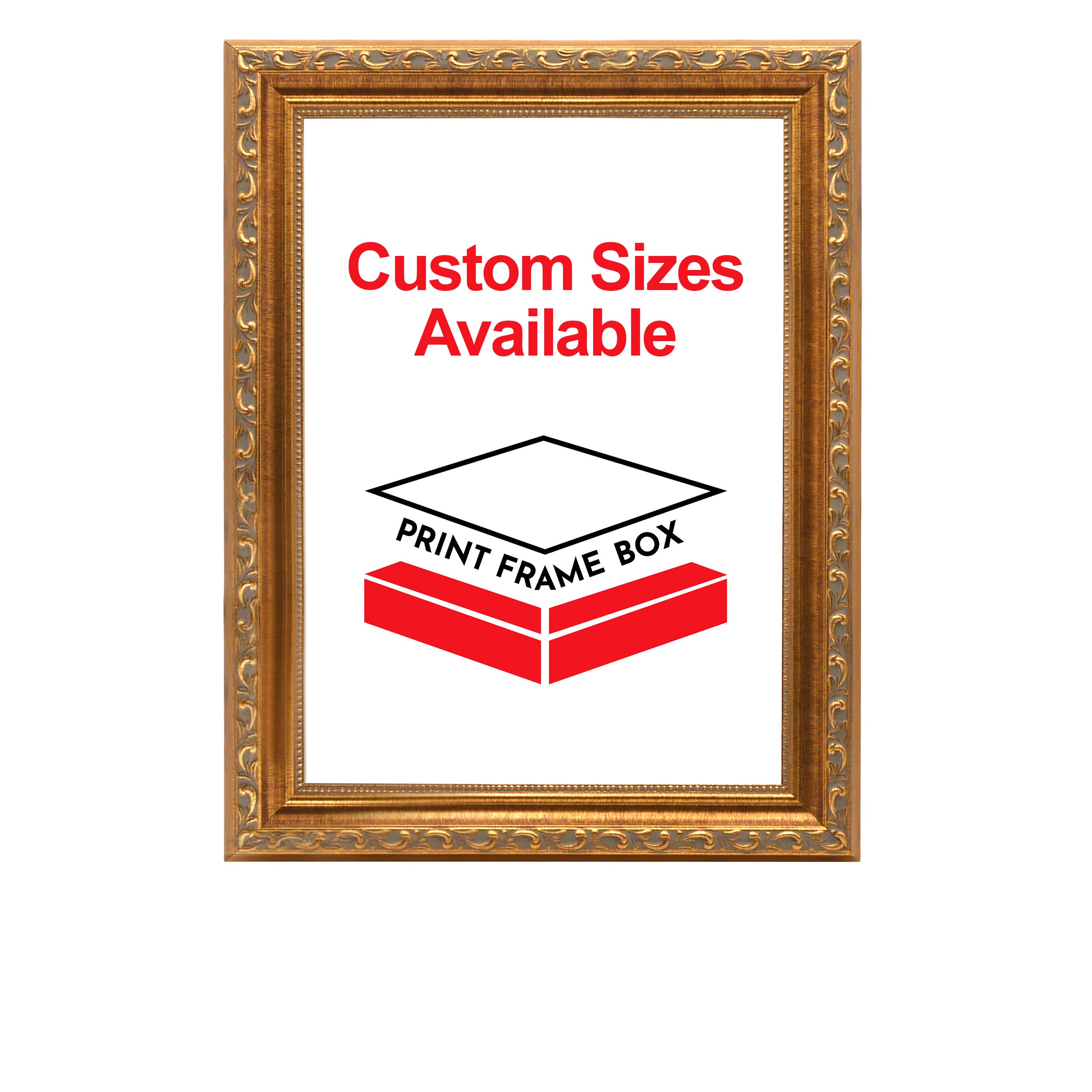 Gold Ornate Wood Picture Frame