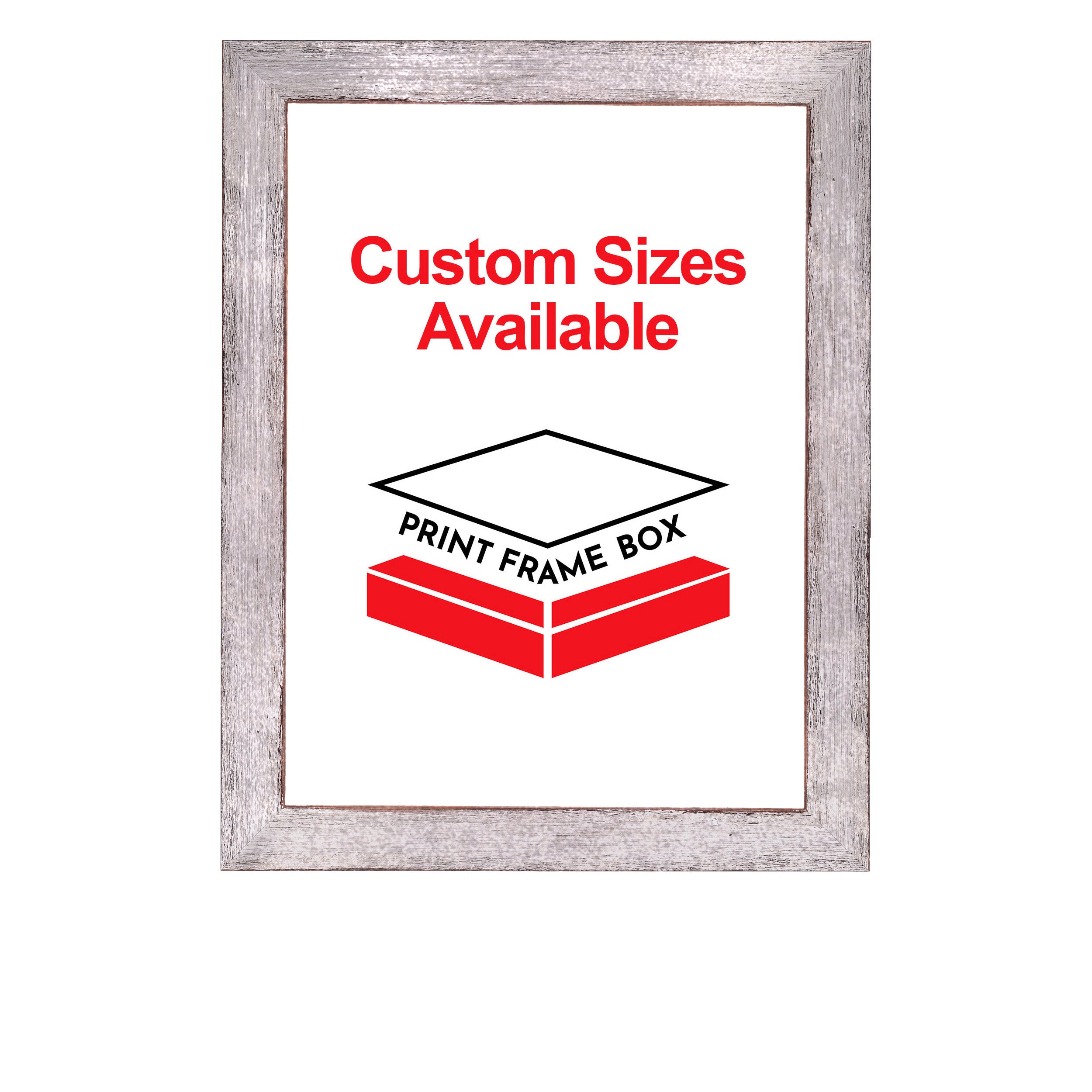 Silver Rustic Distressed Wood Picture Frame