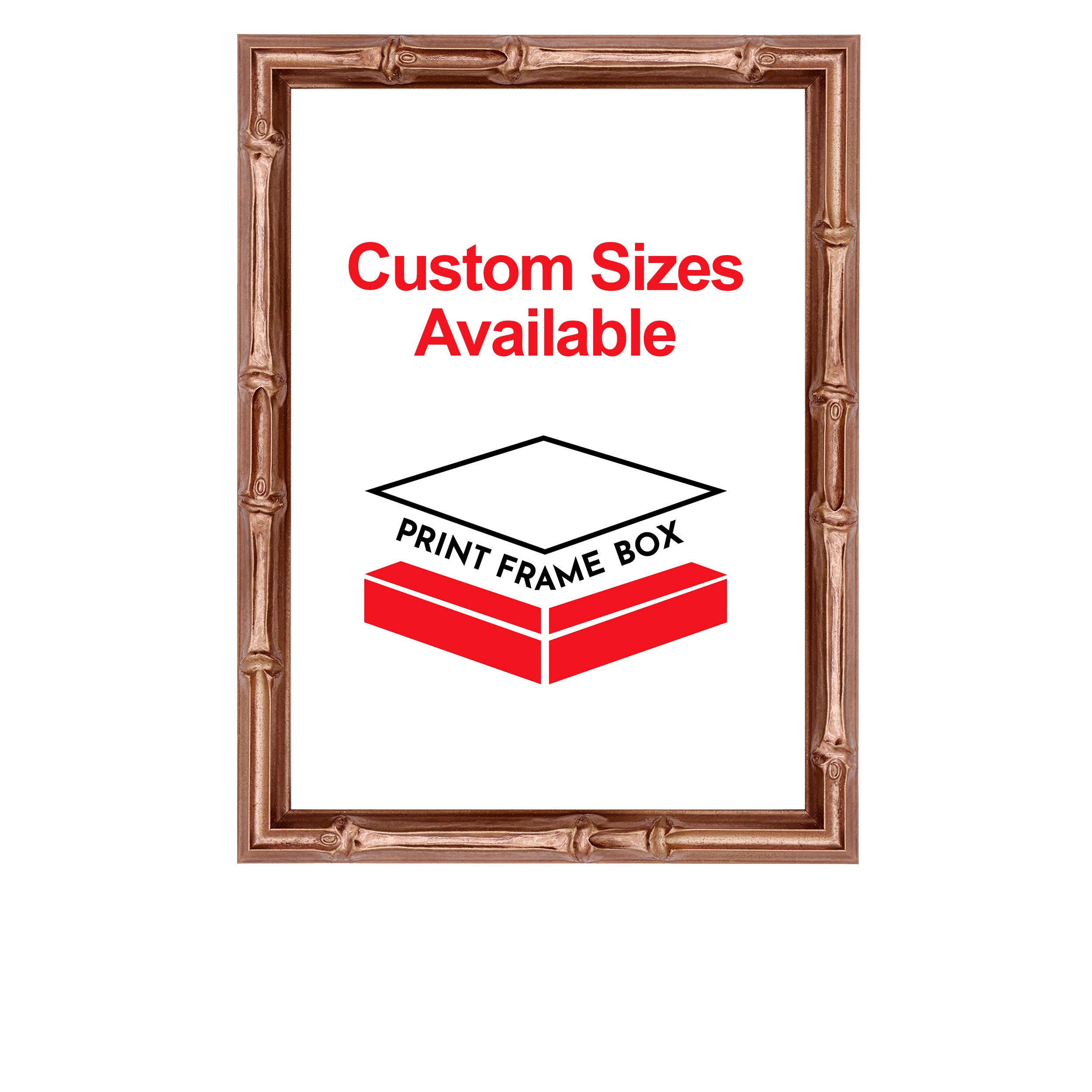 Hand Painted Copper Bamboo Picture Frame