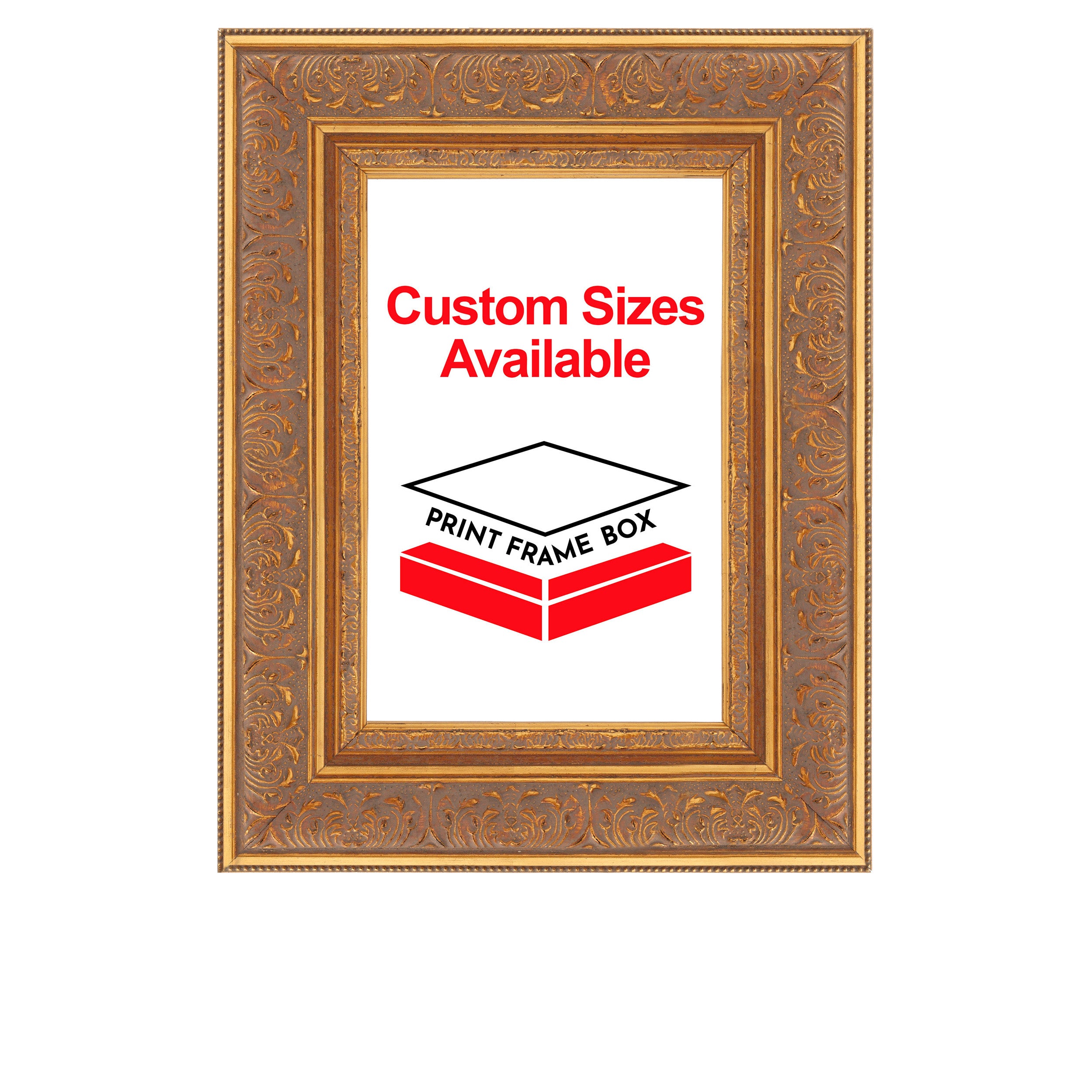 Gold Ornate Wood Picture Frame