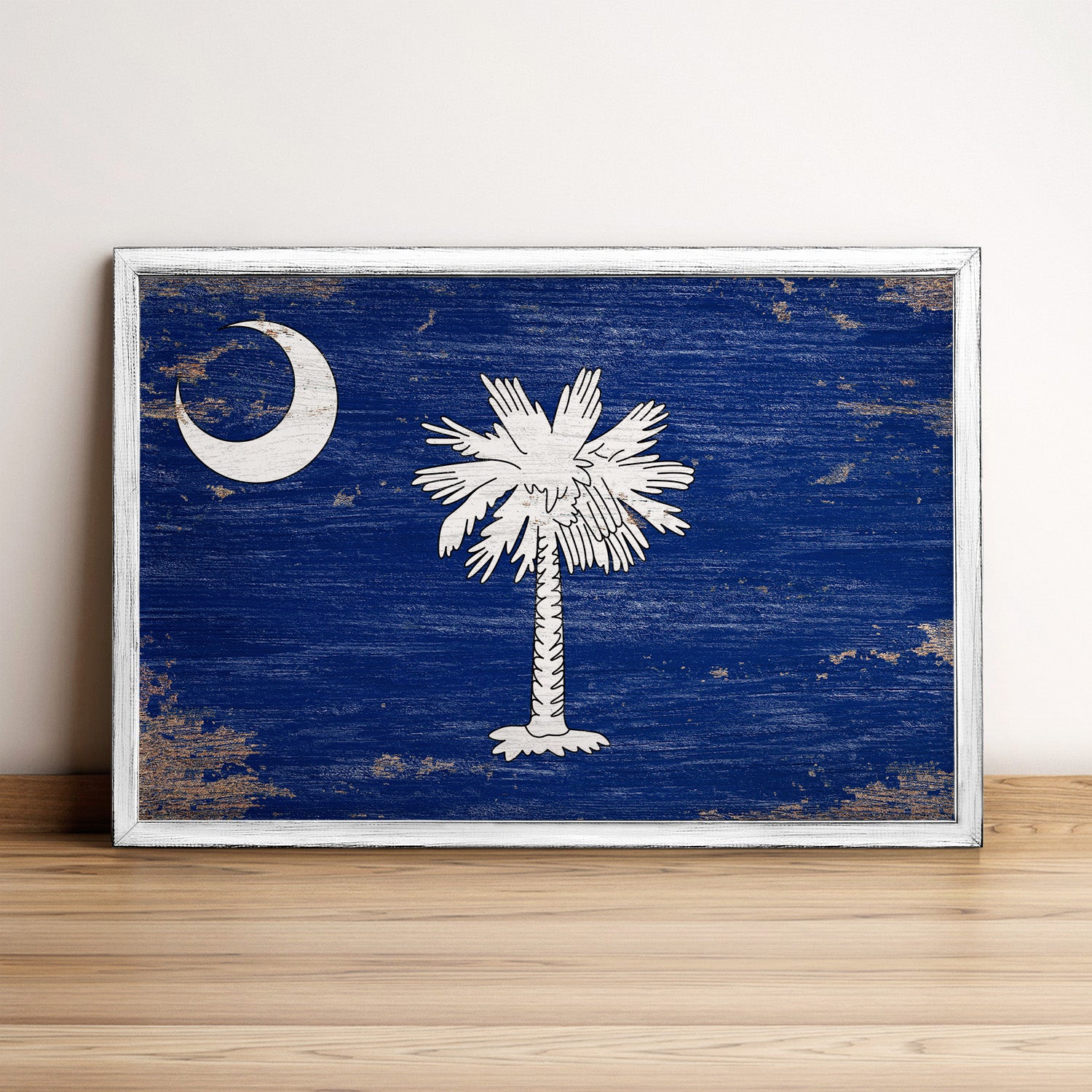 South Carolina State Flag Framed Wall Art
