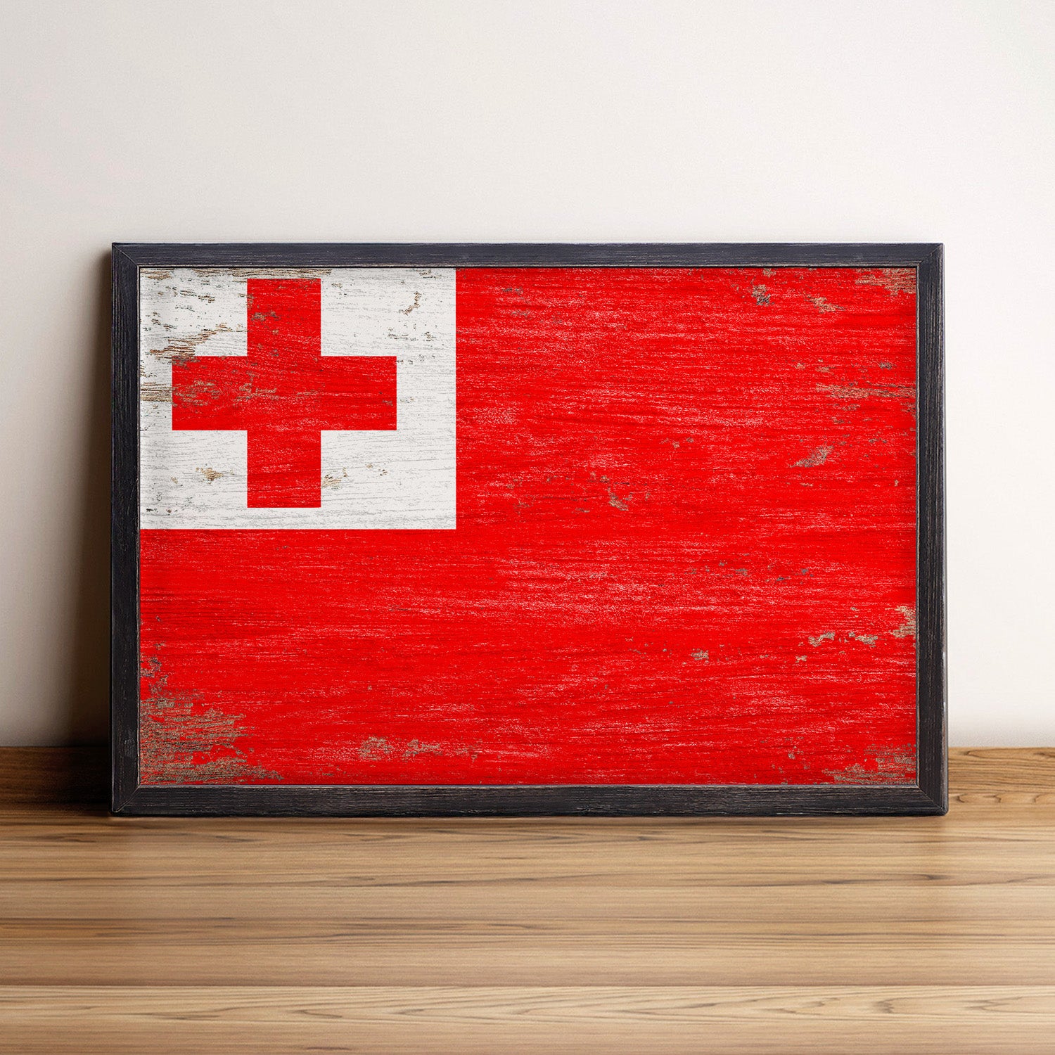 Tonga Flag Framed Wall Art
