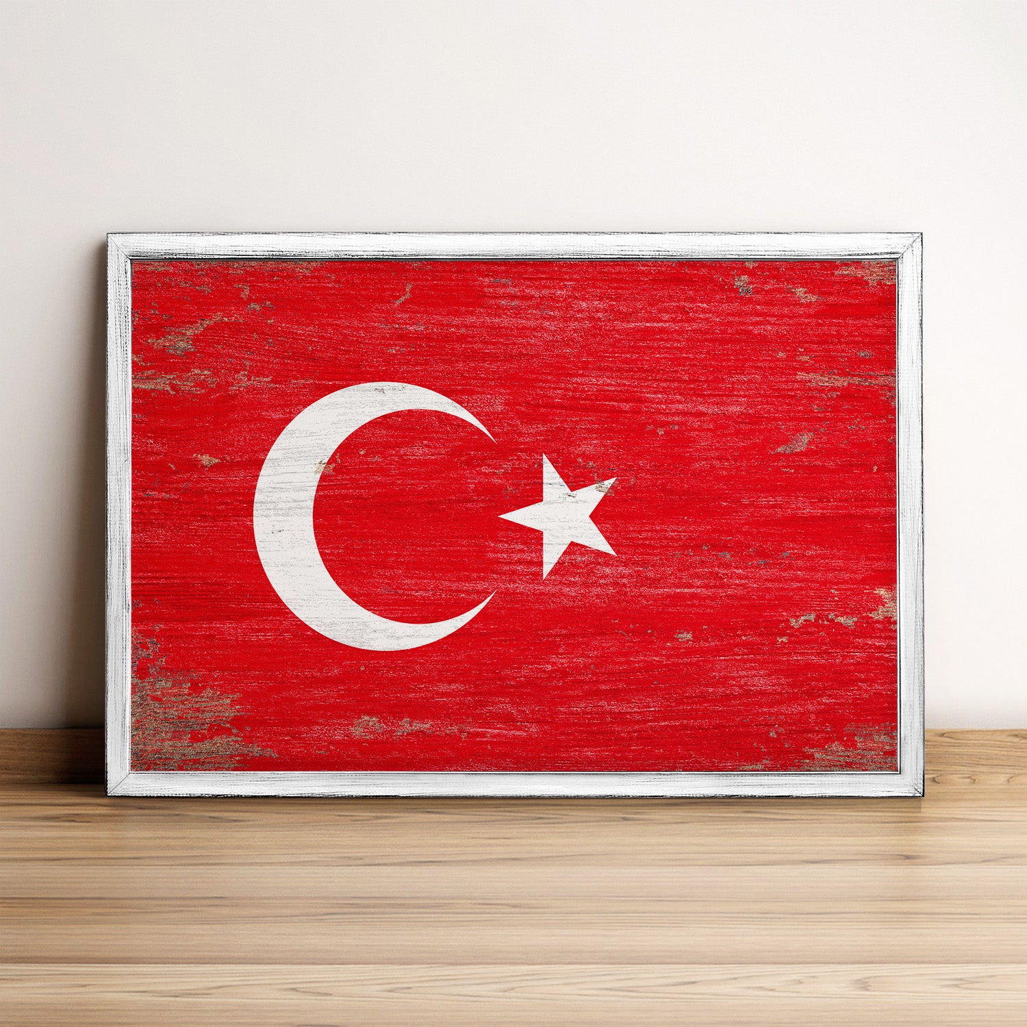 Turkey Flag Framed Wall Art