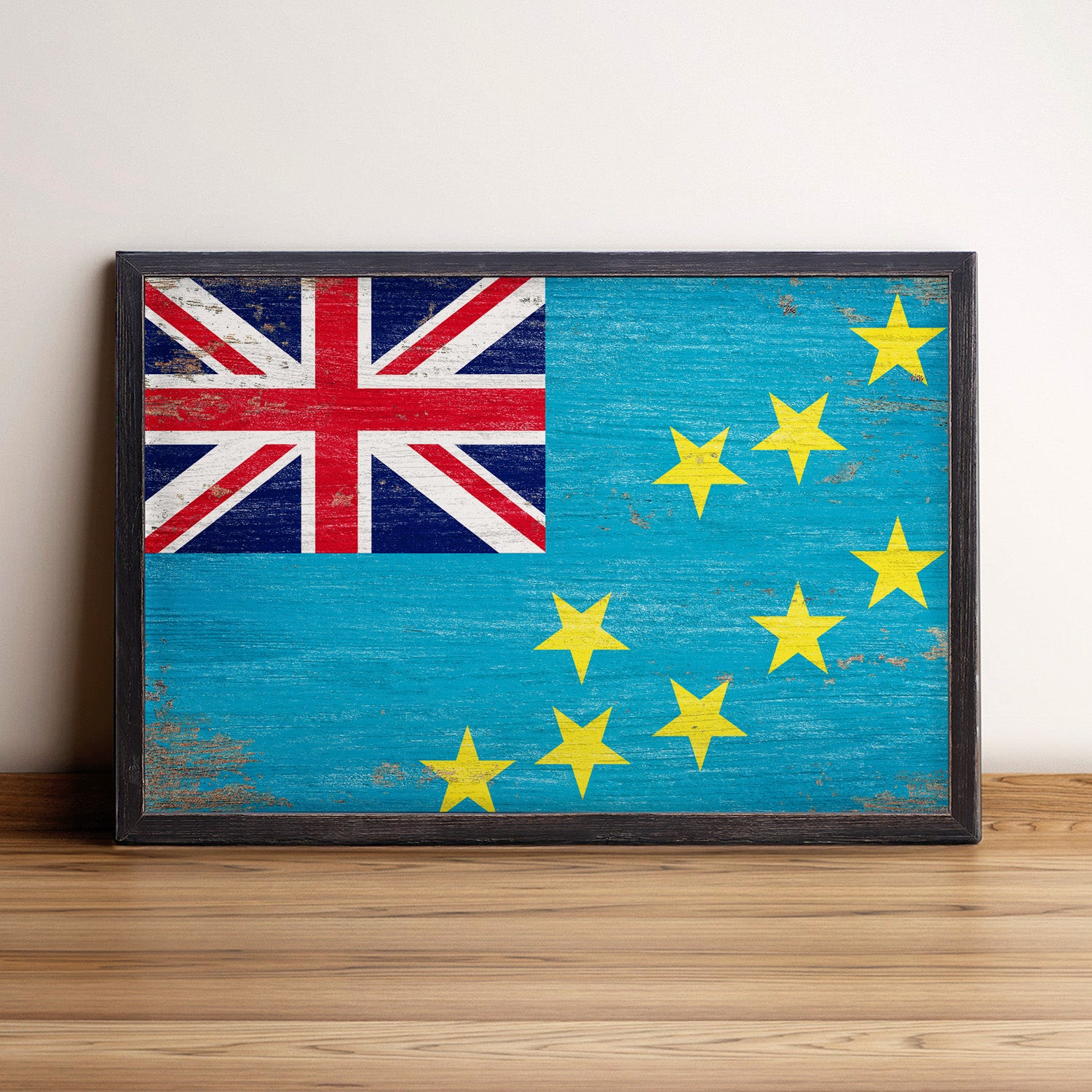 Tuvalu Flag Framed Wall Art