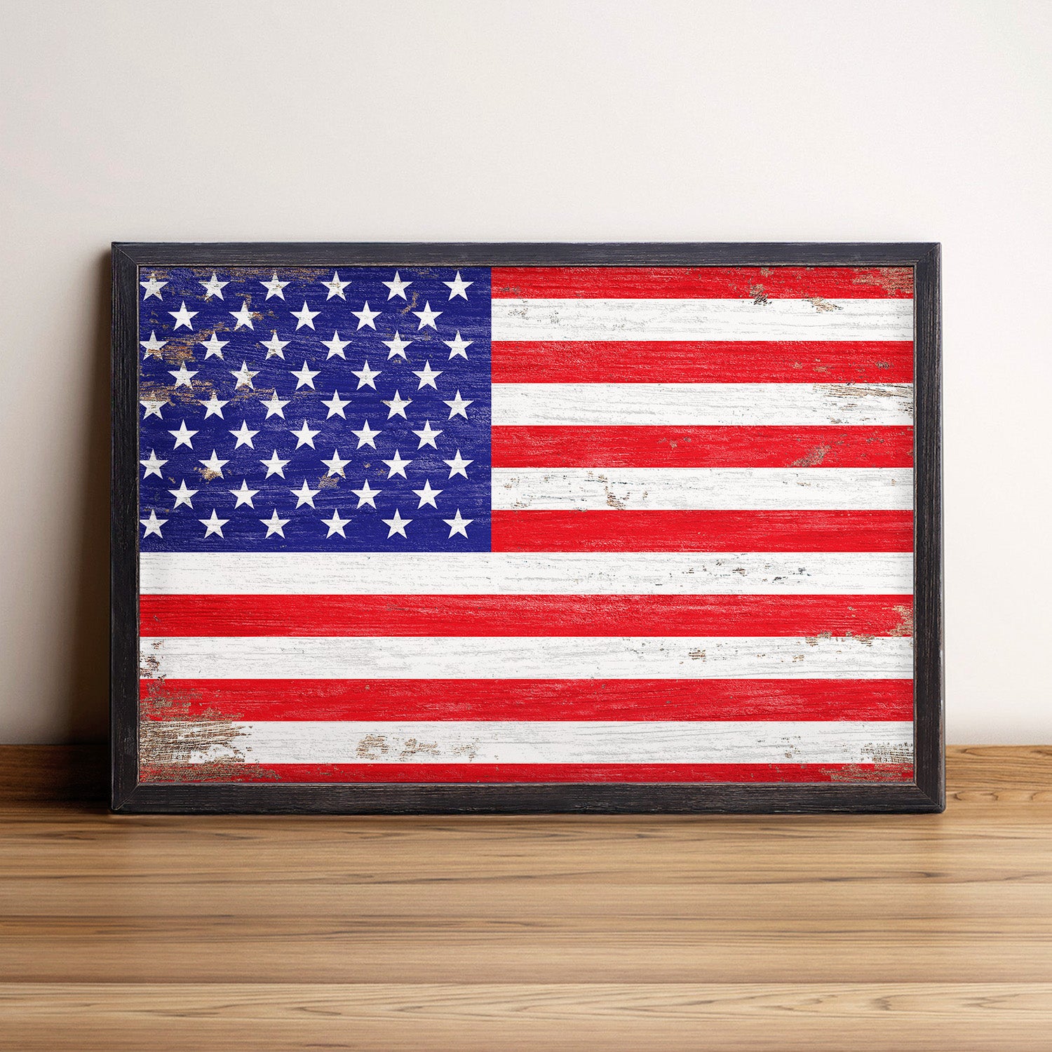 USA Flag Framed Wall Art