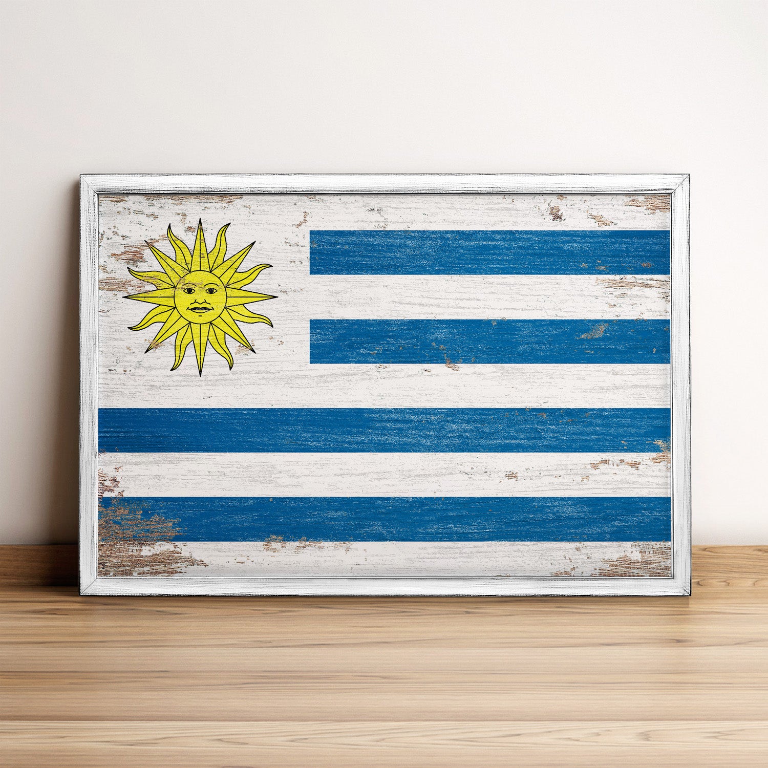Uruguay Flag Framed Wall Art