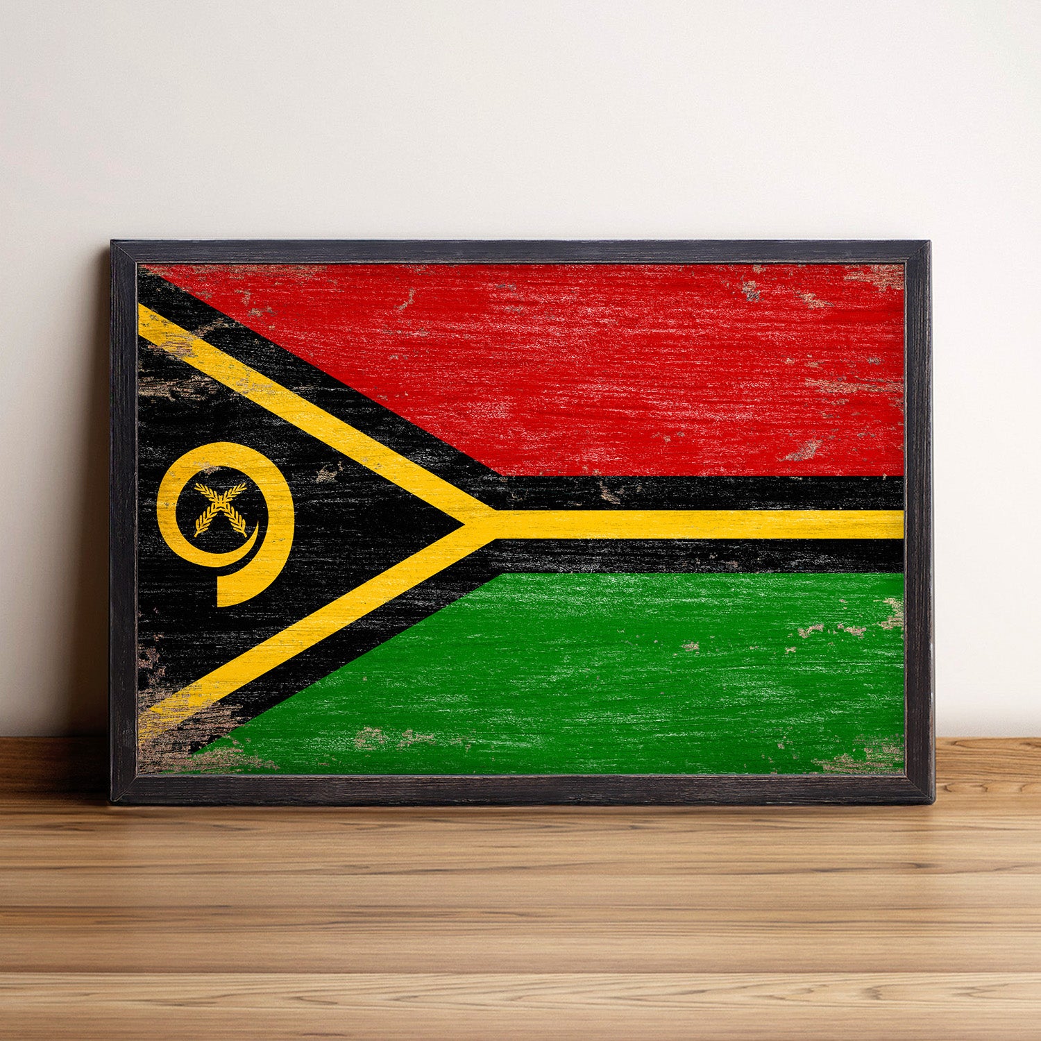 Vanuatu Flag Framed Wall Art