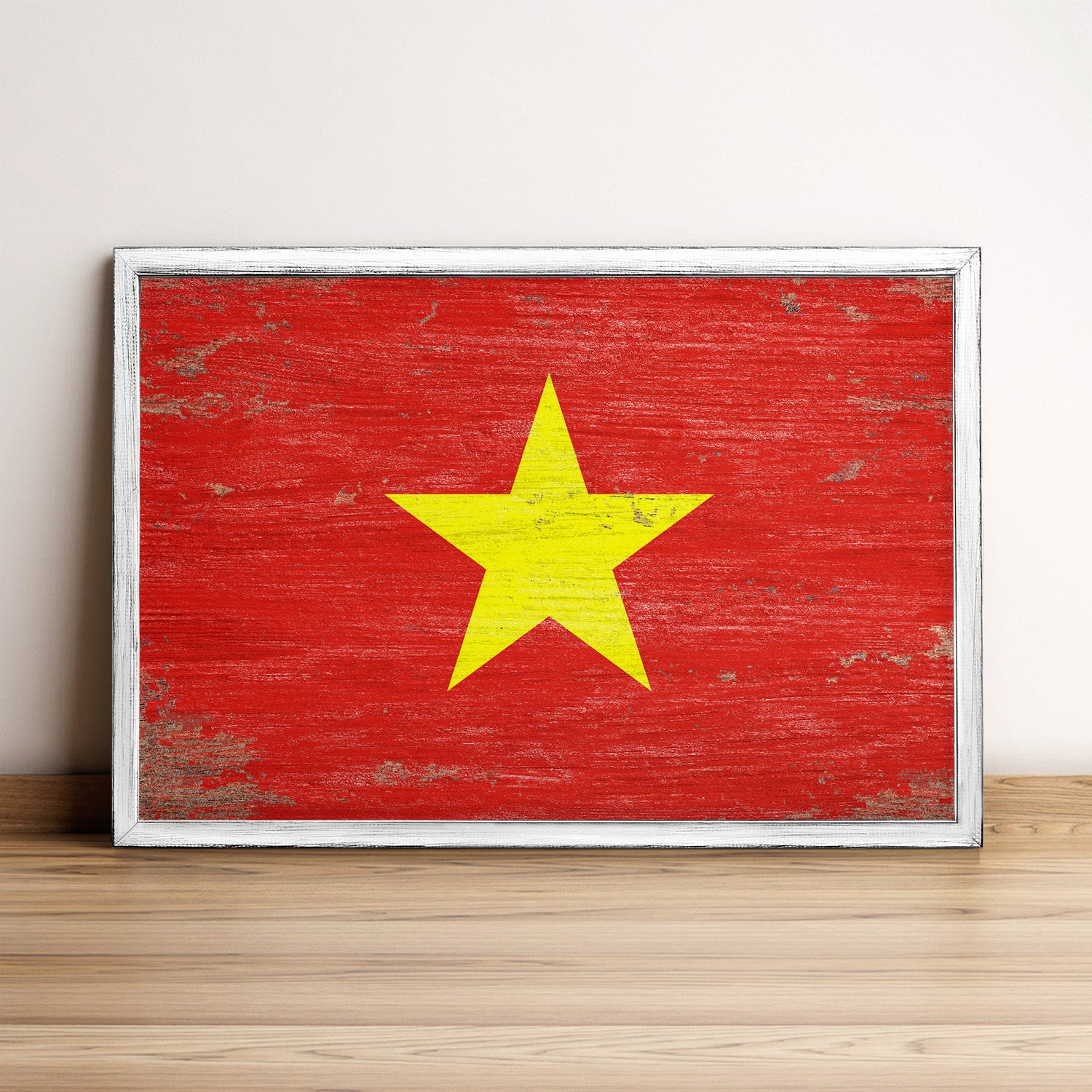 Vietnam Flag Framed Wall Art