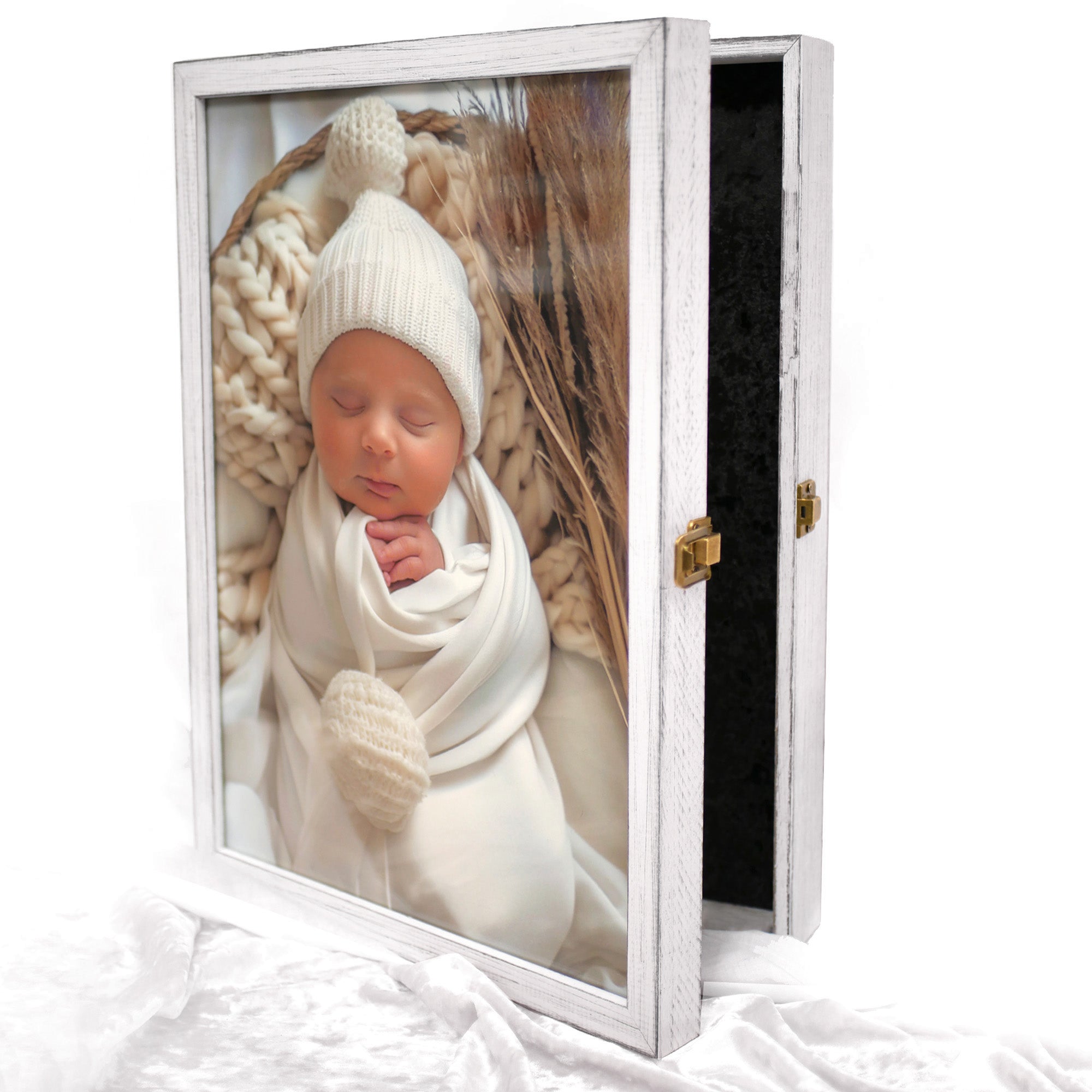 Picture Frame Keepsake Box - White