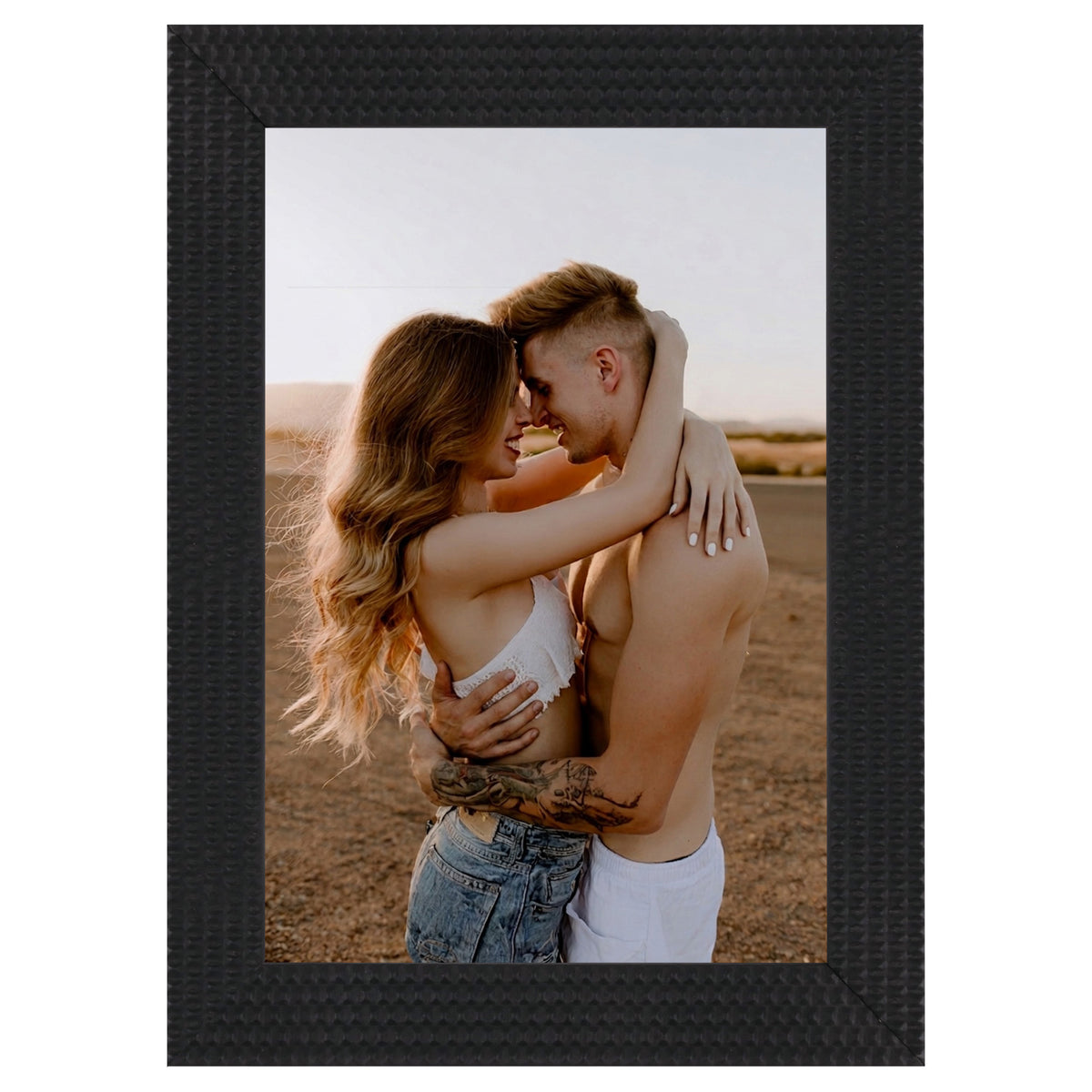 Black Ornate Wood Picture Frame