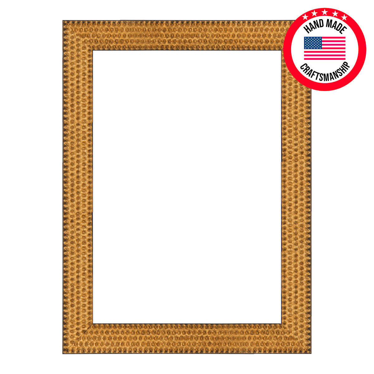 Gold Stud Ornate Wood Picture Frame