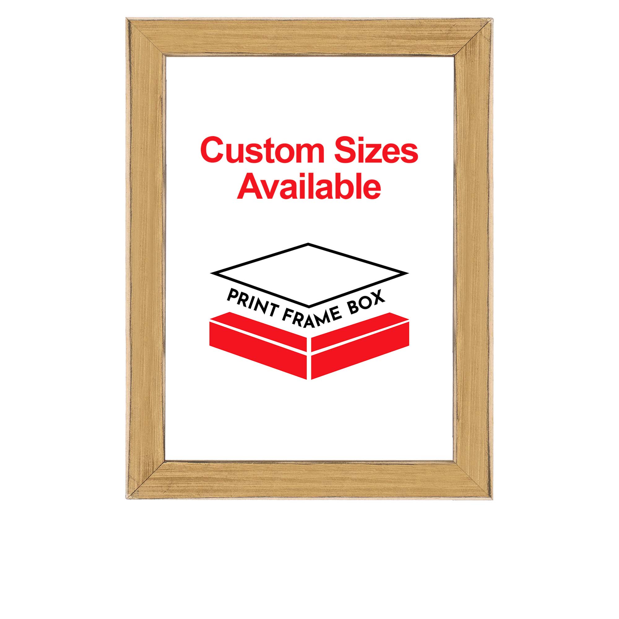 Hand Painted Metallic Gold Wood Picture Frame